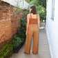 CALÇA PANTALONA ELÁSTICO: LINHO OU VISCOLINHO