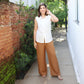 CALÇA PANTALONA ELÁSTICO: LINHO OU VISCOLINHO