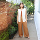 CALÇA PANTALONA ELÁSTICO: LINHO OU VISCOLINHO