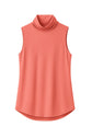 CAMISETA GOLA ALTA CAVADA ALONGADA TRICOT P MARROM
