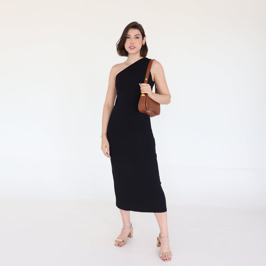 VESTIDO OMBRO SÓ CANELADO