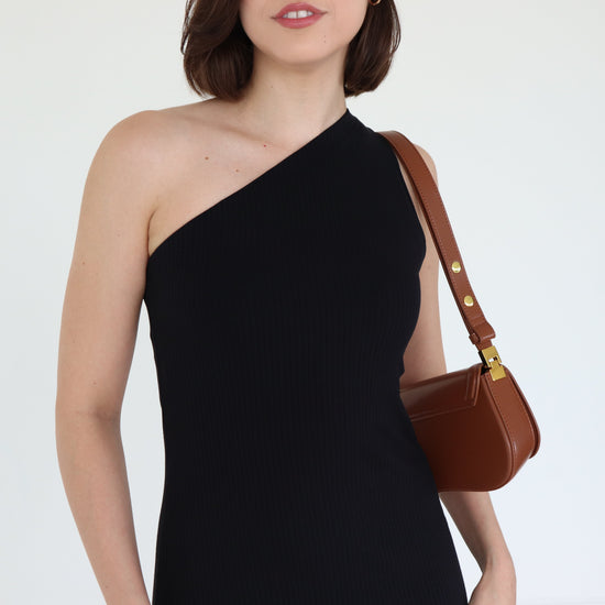 VESTIDO OMBRO SÓ CANELADO