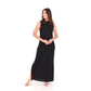 VESTIDO LONGO TRICOT CARECA P PRETO