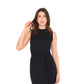 VESTIDO LONGO TRICOT CARECA P PRETO