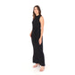 VESTIDO LONGO TRICOT CARECA P PRETO