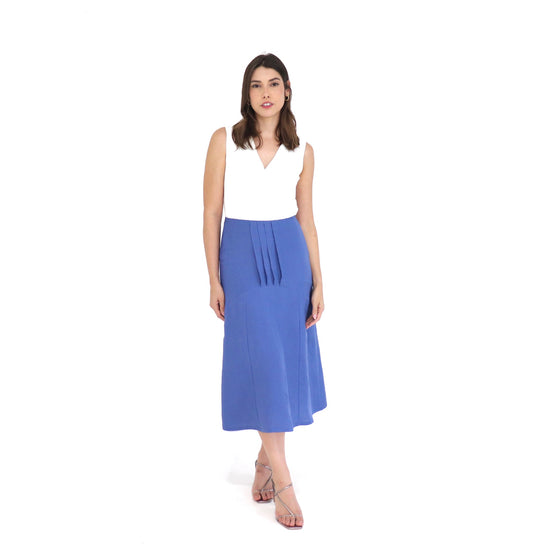 SAIA EVASÊ VISCOLINHO 36 AZUL JEANS