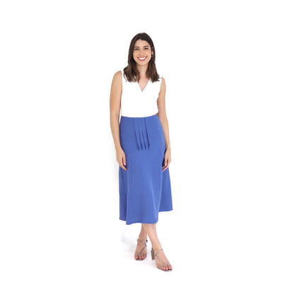 SAIA EVASÊ VISCOLINHO 36 AZUL JEANS